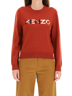 Kenzo Logo Embroidered Jumper