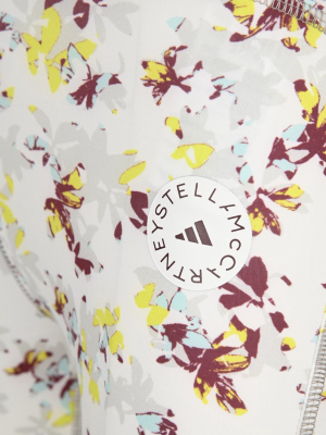 Adidas By Stella Mccartney Floral Printed Bike Shorts