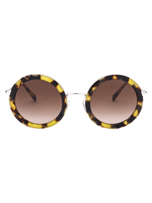 Miu Miu Eyewear Round Frame Sunglasses