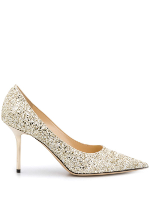 Jimmy Choo Love 85 Glitter Pumps