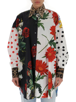 Dolce & Gabbana Floral Print Long-sleeve Shirt