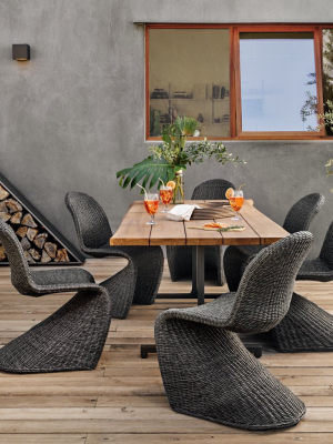 Portia Outdoor Dining Chair Vintage Coal