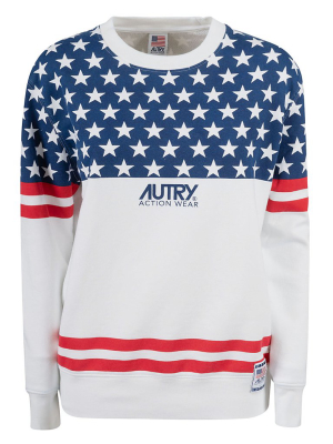 Autry Flag Print Sweatshirt