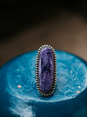 Shelly Ring | Purple Charoite - Final Sale
