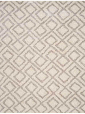 Arizona Shag Ivory/beige Area Rug