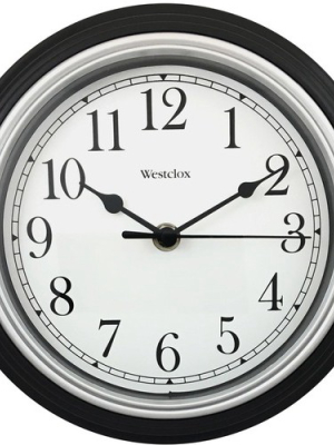 Westclox 8.5" Round Wall Clock Black 46991a - Analog - Quartz