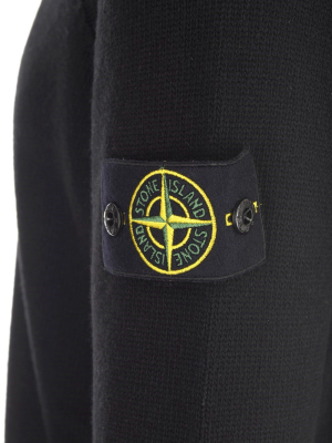 Stone Island Buttoned Mock-neck Jumper