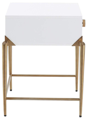 Bajo Side Table, White