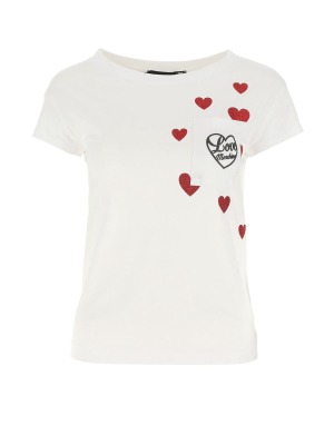 Love Moschino Logo Printed T-shirt