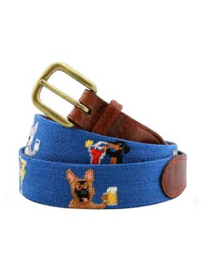 Booze Hounds Needlepoint Belt