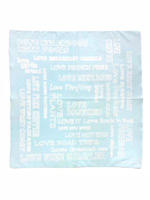 Love Bandana - Light Blue