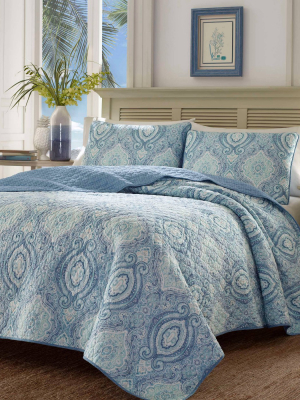 Twin Turtle Cove Quilt & Sham Set Turquoise/aqua - Tommy Bahama