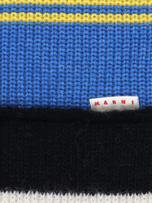 Marni Logo M Jacquard Striped Socks