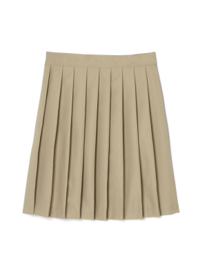 French Toast Young Womens' Uniform Pleated Skirt - Khaki