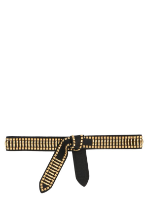 Alberta Ferretti Stud Embellished Belt