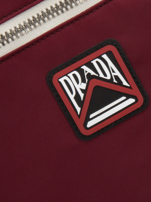 Prada Logo Patch Drawstring Backpack