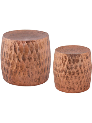 Darvish Iron Stool Set (set Of 2)