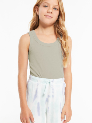 Girls Oaklynn Rib Tank