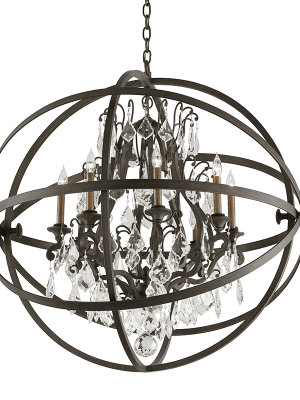 Byron 8lt Chandelier Extra Large Vintage Bronze