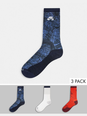Nike Sb 3 Pack Socks
