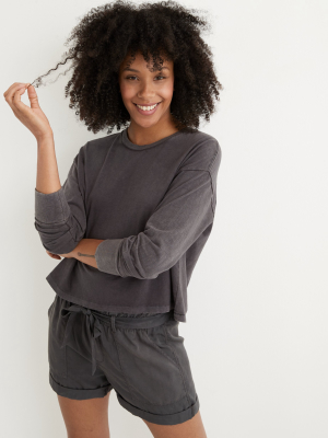 Aerie Boyfriend Long Sleeve Cropped T-shirt