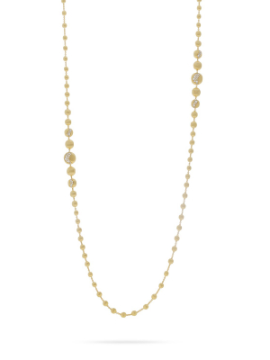 Marco Bicego® Africa Collection 18k Yellow Gold And Diamond Long Degrade Necklace