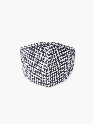 Houndstooth Print Face Mask