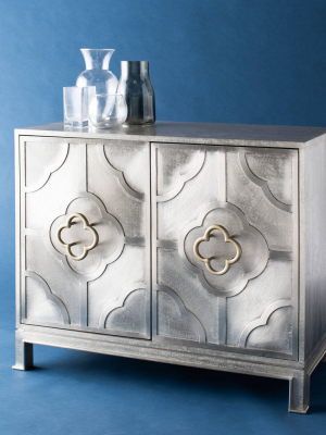 Antonella Metal Chest Champagne - Safavieh