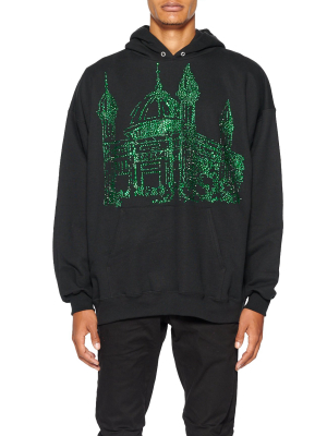 ‘green Temples’ Hoodie Pullover Sweatshirt