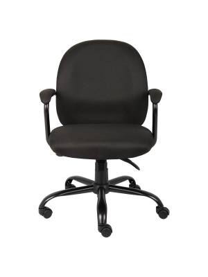 Heavy Duty Task Chair Black - Boss Office Products