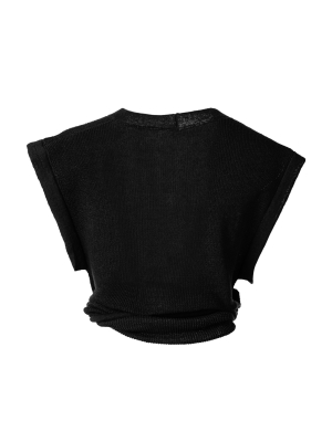 Noue Twisted Linen Crop Top