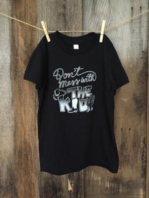 Bandit Kid "don't Mess With The Kid" Tee Blk/white