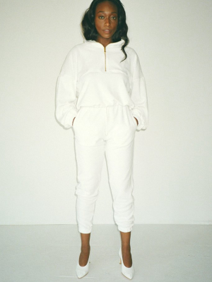 White Terry Beachwood Sweatpant