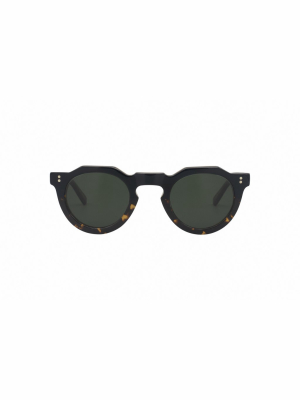 Lesca Pica Round Frame Sunglasses