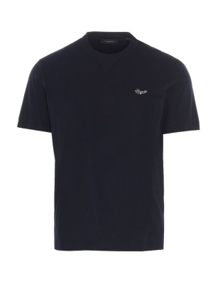 Ermenegildo Zegna Logo Embroidered T-shirt