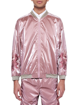 Gradation Chaos Embroidery Blouson Jacket (11bl117-pink)