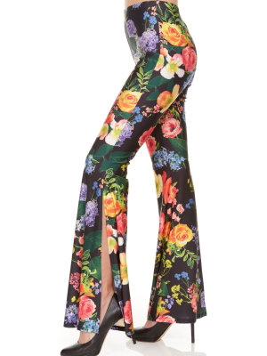 Wide Leg Pull On Pant Novelty Printed