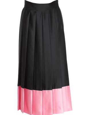 Msgm Pleated Midi Skirt