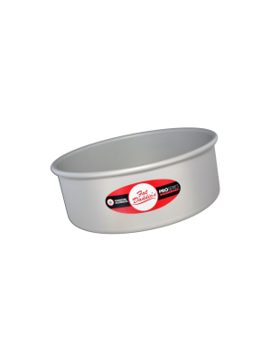 Fat Daddio's Prd-103 Anodized Aluminum Round Cake Pan With Solid Bottom, 10 X 3"