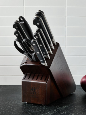 Zwilling ® J.a. Henckels Pro 10-piece Walnut Block Knife Set