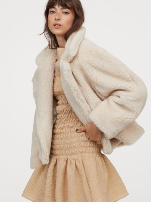 Boxy Faux Fur Jacket