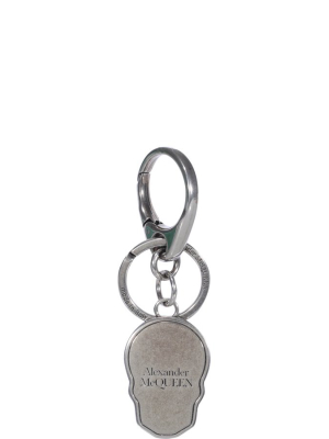 Alexander Mcqueen Skull Tag Keyring