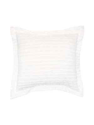 C&f Home 26 X 26 Eyelashes White Euro Sham