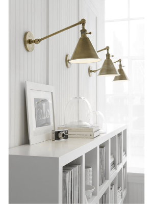 Boston Functional Single Arm Library Light In Various Colors