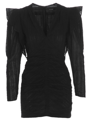 Isabel Marant Getya Ruched Mini Dress