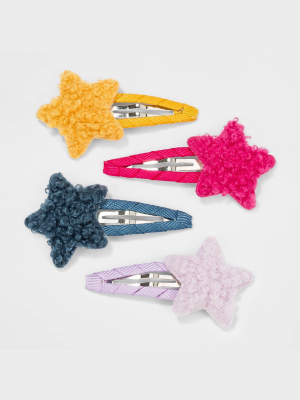 Girls' 4pk Star Snap Hair Clips - Cat & Jack™