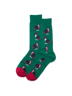 Men's Reindeer Cat Crew Socks