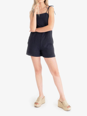 Tribe Alive™ Indigo Organic Linen Romper