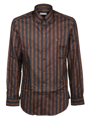 Etro Logo Embroidered Buttoned Shirt