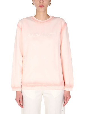 Alberta Ferretti Logo Embroidered Sweatshirt